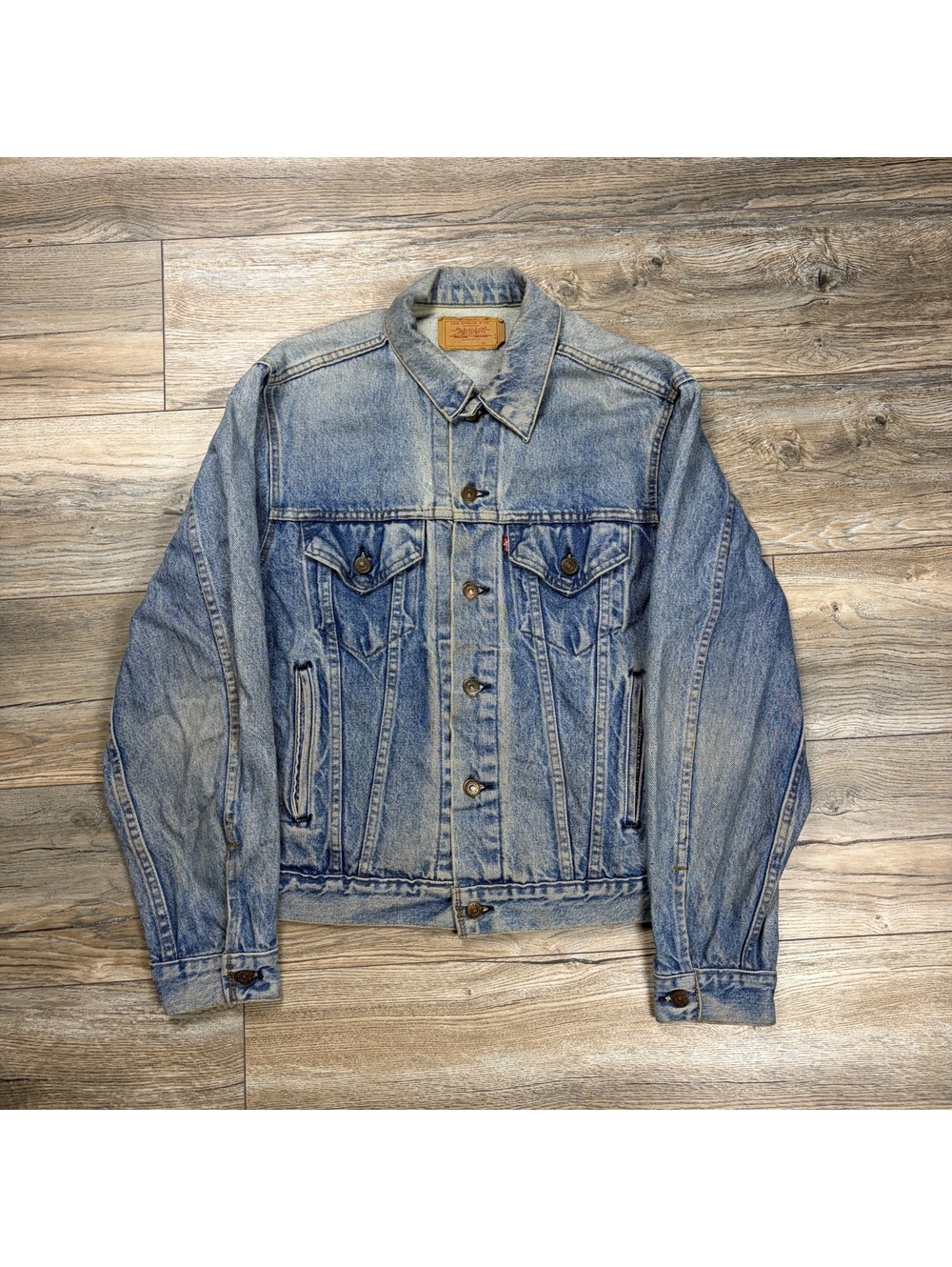80’s Levi's Vintage Denim Jacket Size 38 minor stains